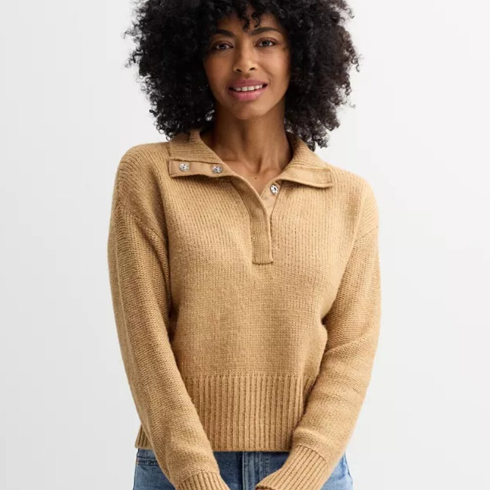 Women's Sonoma Goods For Life® Quarter Snap Pullover Women's Small